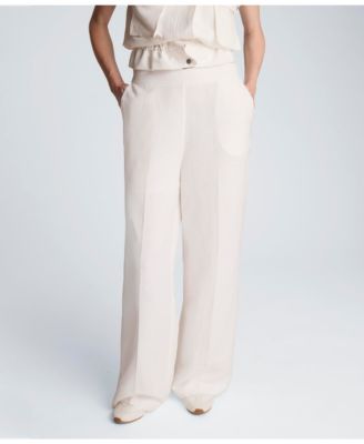 Women's Pull-On Linen Wide-Leg Pants