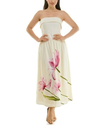 Juniors' Drop-Waist V-Neck Sleeveless Dress