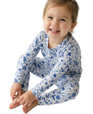Baby Girls Porcelain Vine Pajama Set