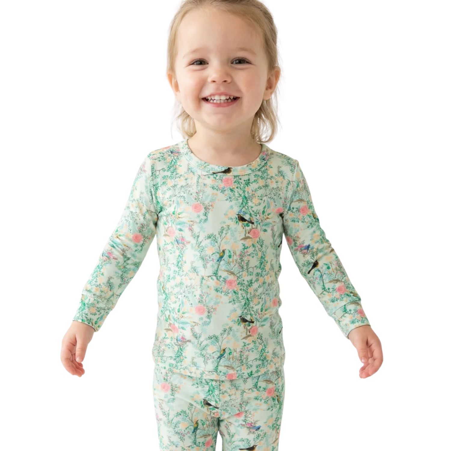 Baby Girls Sage Blossom Pajama Set