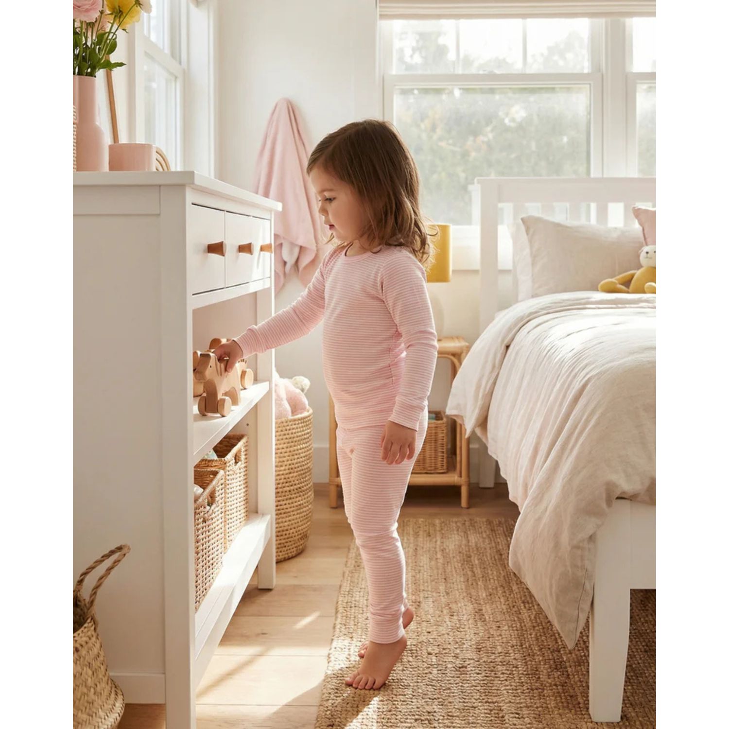 Baby Girls Stripe Pajama Set