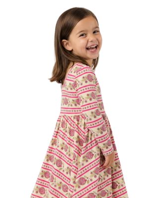 Toddler Girls Pomegranate Soiree Bamboo Twirl Dress