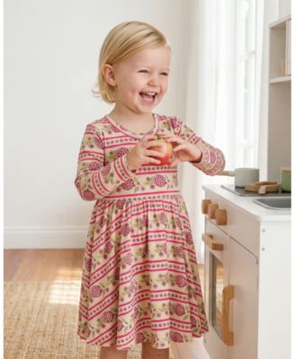 Toddler Girls Pomegranate Soiree Bamboo Twirl Dress