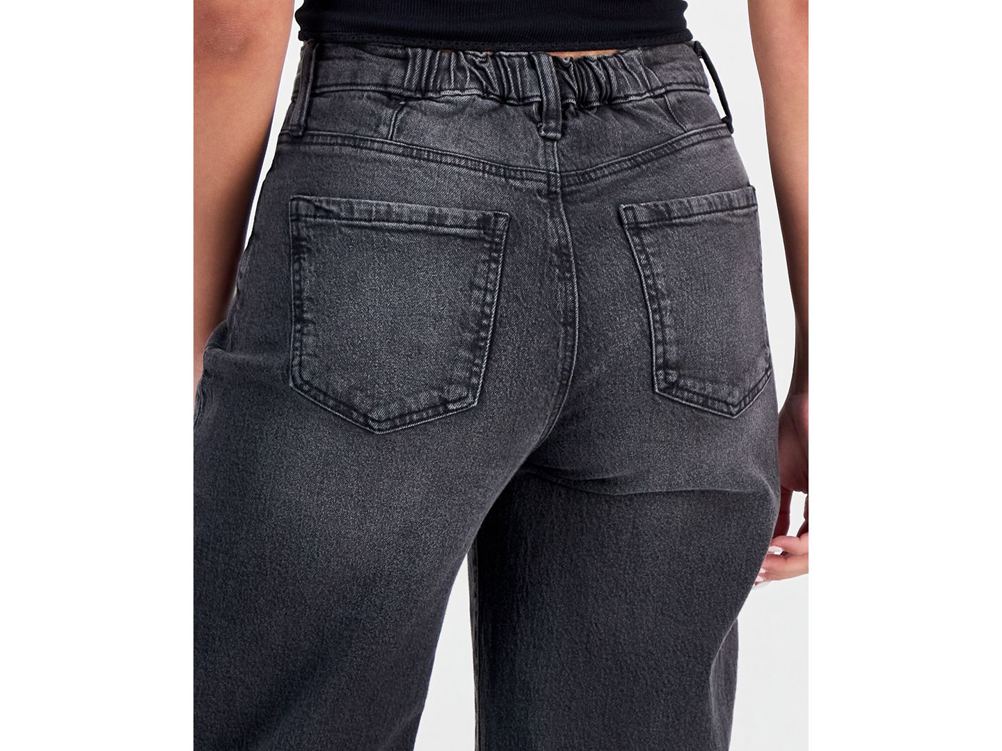 Женские джинсы Celebrity Pink Juniors' Mandy Baggy Elastic-Back Wide-Leg, цвет: Bancarella — фото 9