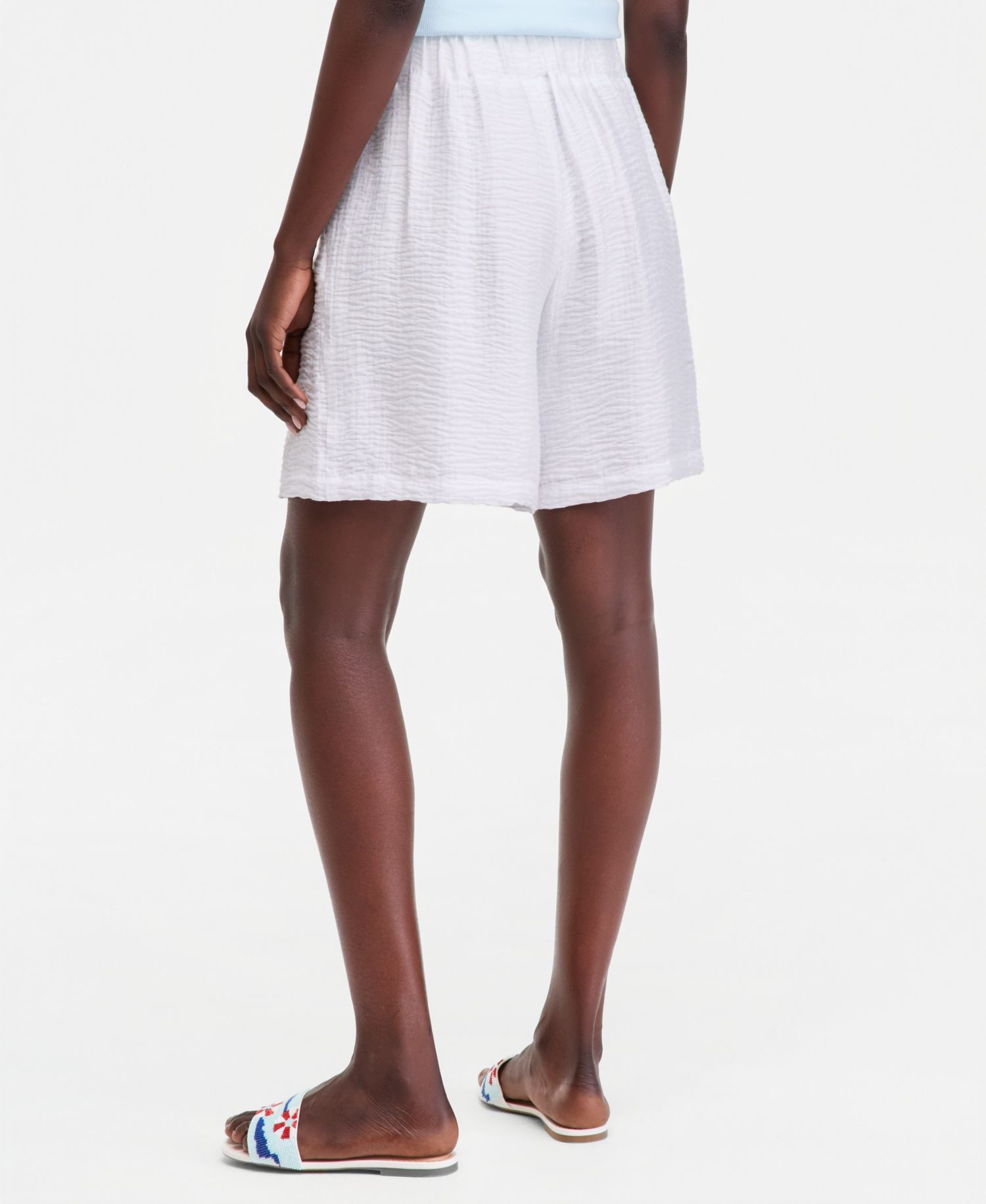 Women's Pleated Gauze Shorts