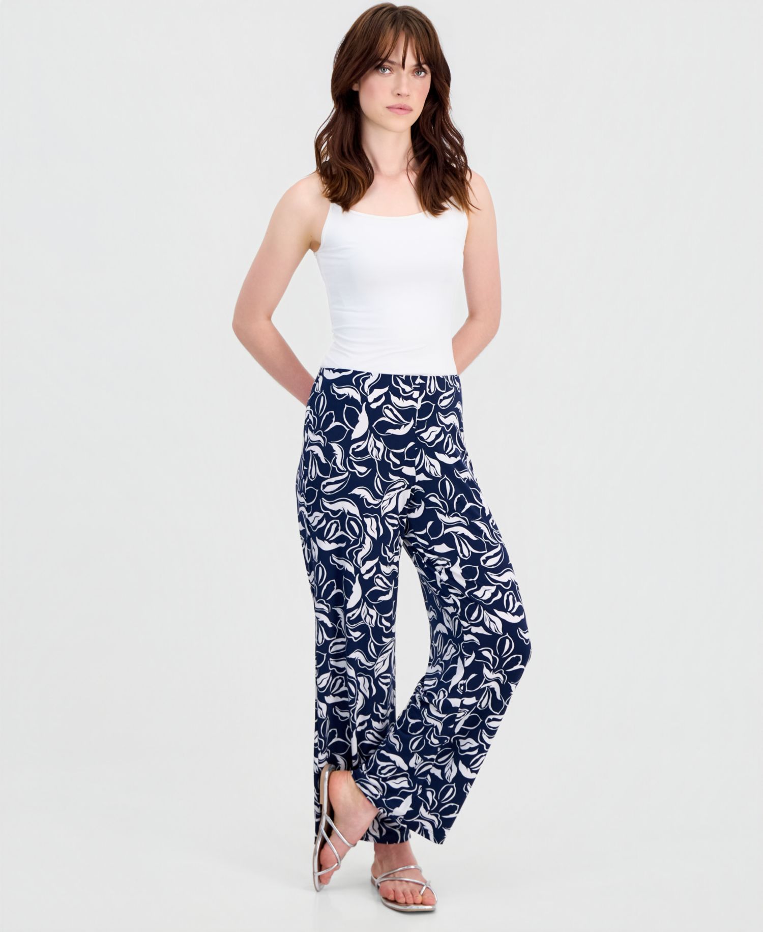 Women's Printed Knit Pull-On Pants