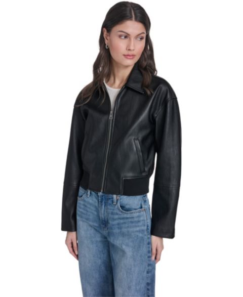 Женские куртки Levi's Faux Leather Bomber Jacket