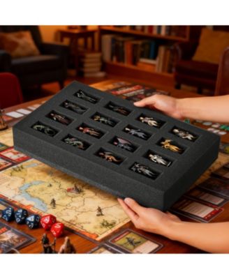 Miniature Figure Storage Bag Fits 16 Infantry Minis with Foam Insert and Shoulder Strap