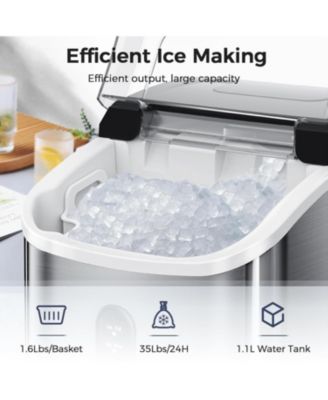 Portable Nugget Ice Maker with Carry Handle, 35 lbs. Capacity
