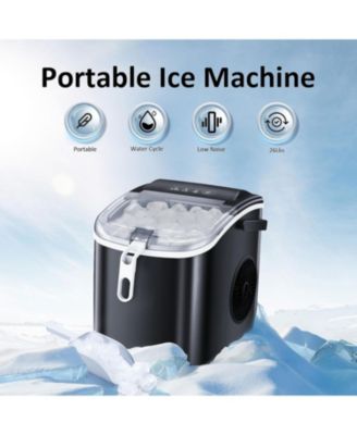 Portable Ice Maker with Carry Handle, 26 lbs. Daily Capacity