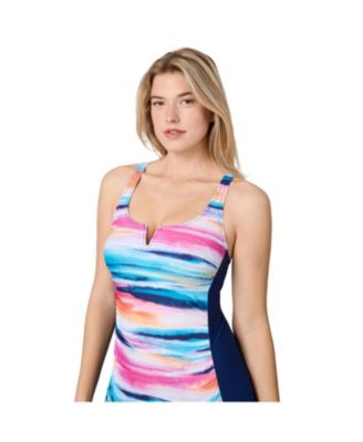 Women's Notch Front Tankini Top