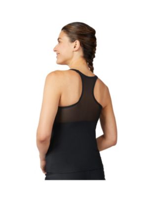 Women's Mesh Zip-Up Tankini Top