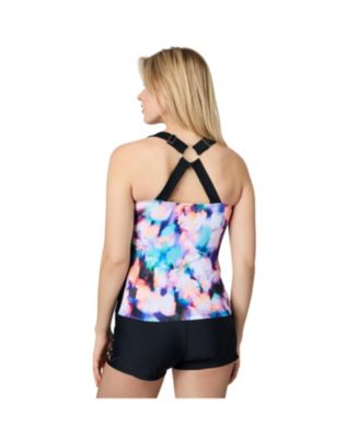 Women's Shirred Front Tankini Top