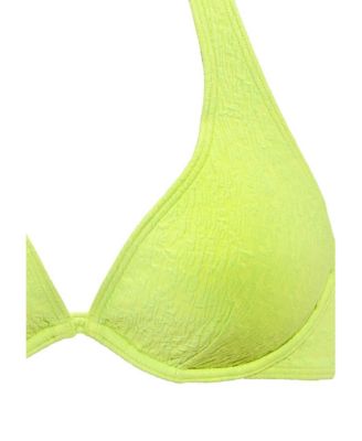 Women's Textured Underwire Bikini Swimsuit Top Bra Sizing