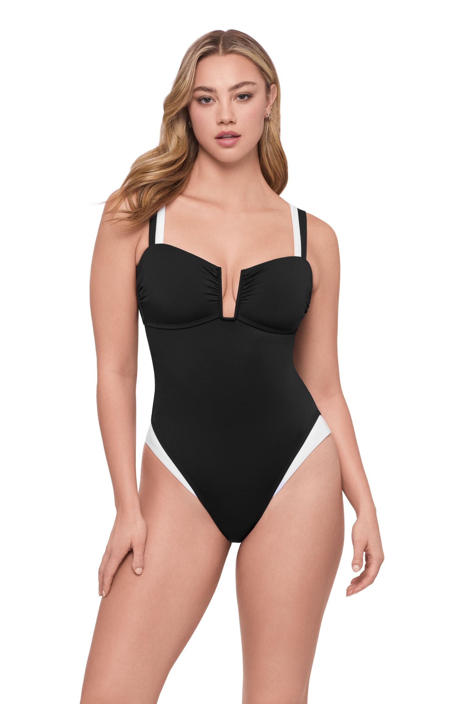Women's Supportive and Sculpting Sweetheart U-Wire One-Piece Swimsuit