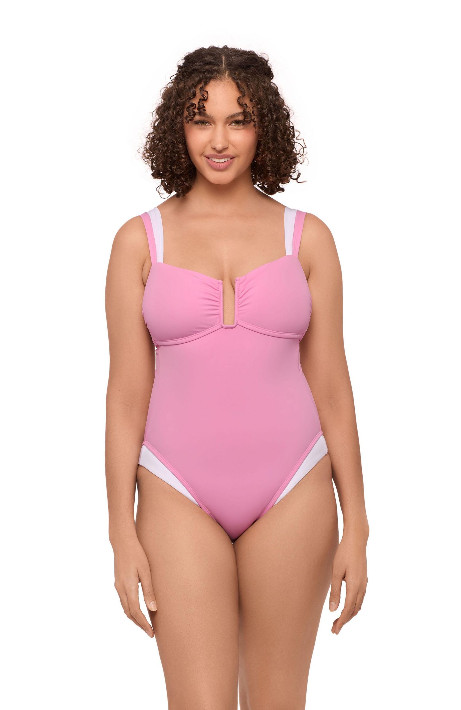 Women's Supportive and Sculpting Sweetheart U-Wire One-Piece Swimsuit