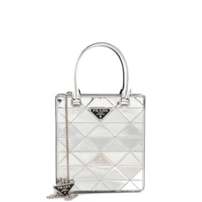 Mini Triangle Tote Spazzolato Leather