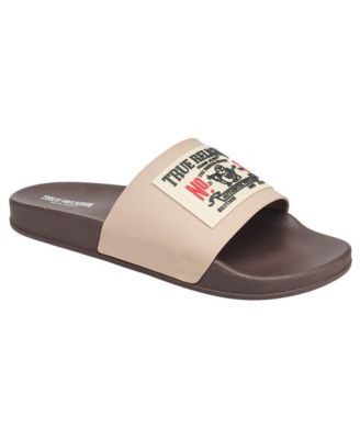 True Religion Men\'s Grey Logo Slides Size 8 Comfortable Casual Sandals True Religion Men main image 4