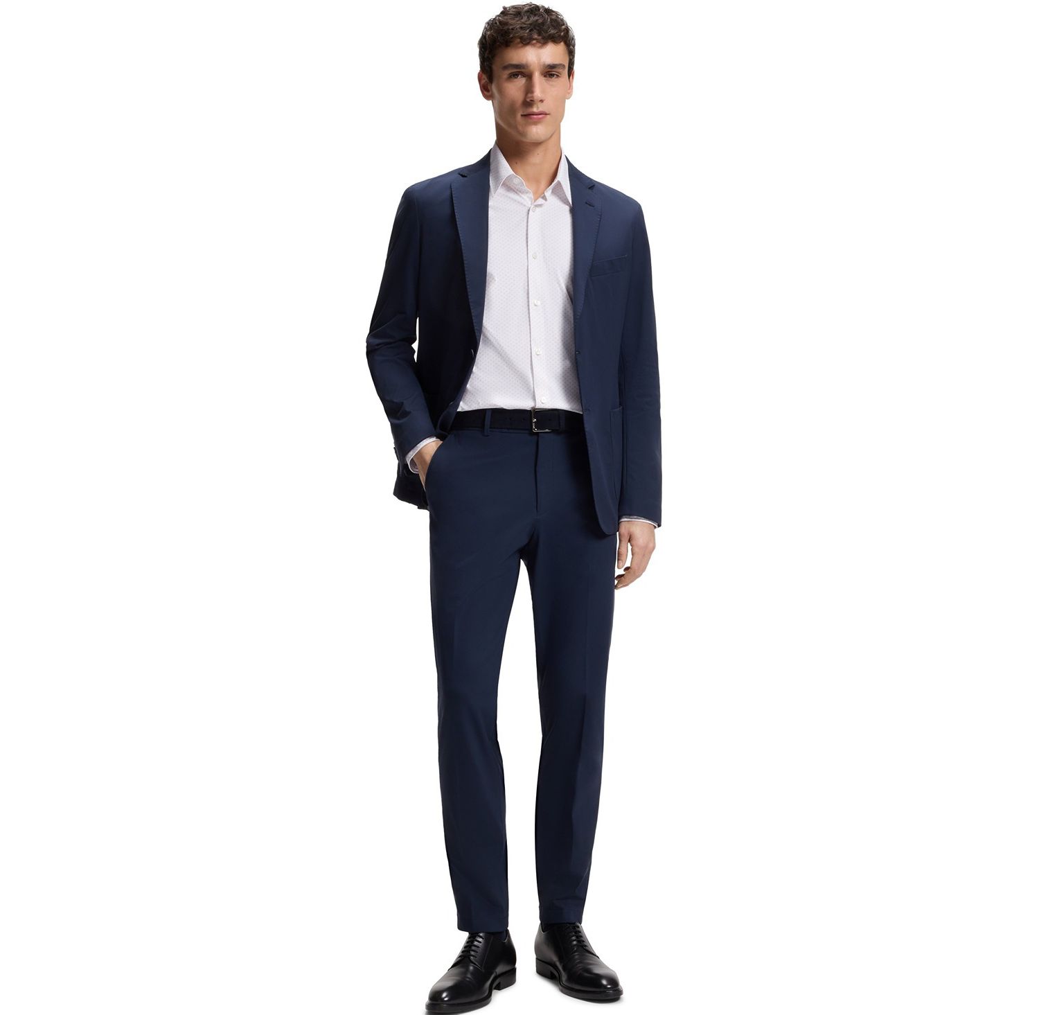 Men's Performance-Stretch Jersey Dress Shirt
