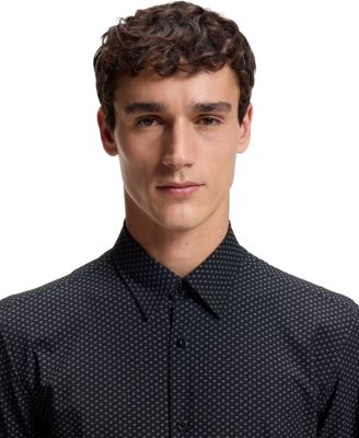 BOSS By Men's Performance-Stretch Jersey Dress Shirt