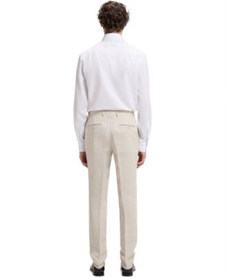 BECKHAM x BOSS Men's Micro Pattern Slim-Fit Pants