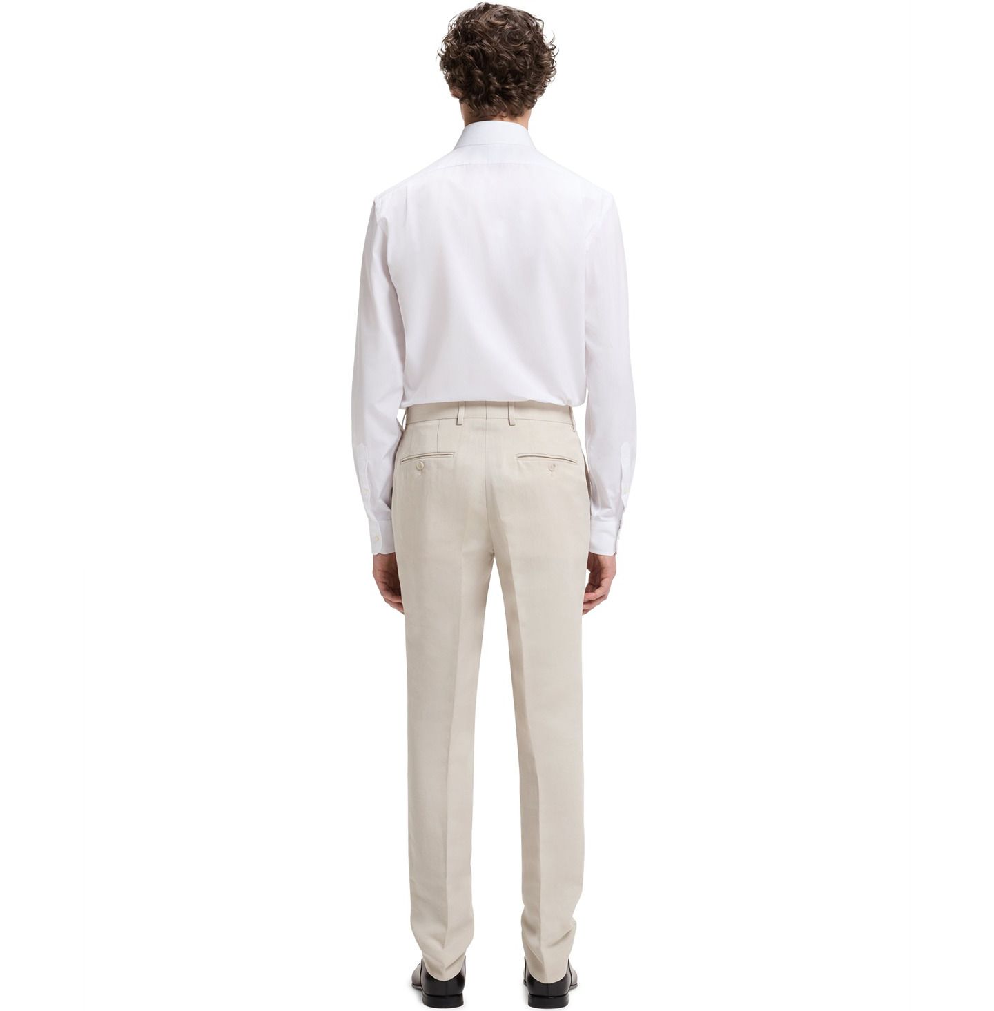 Мужские брюки Hugo Boss Beckham x BOSS Micro Pattern Slim-Fit, цвет: Серый — фото 5