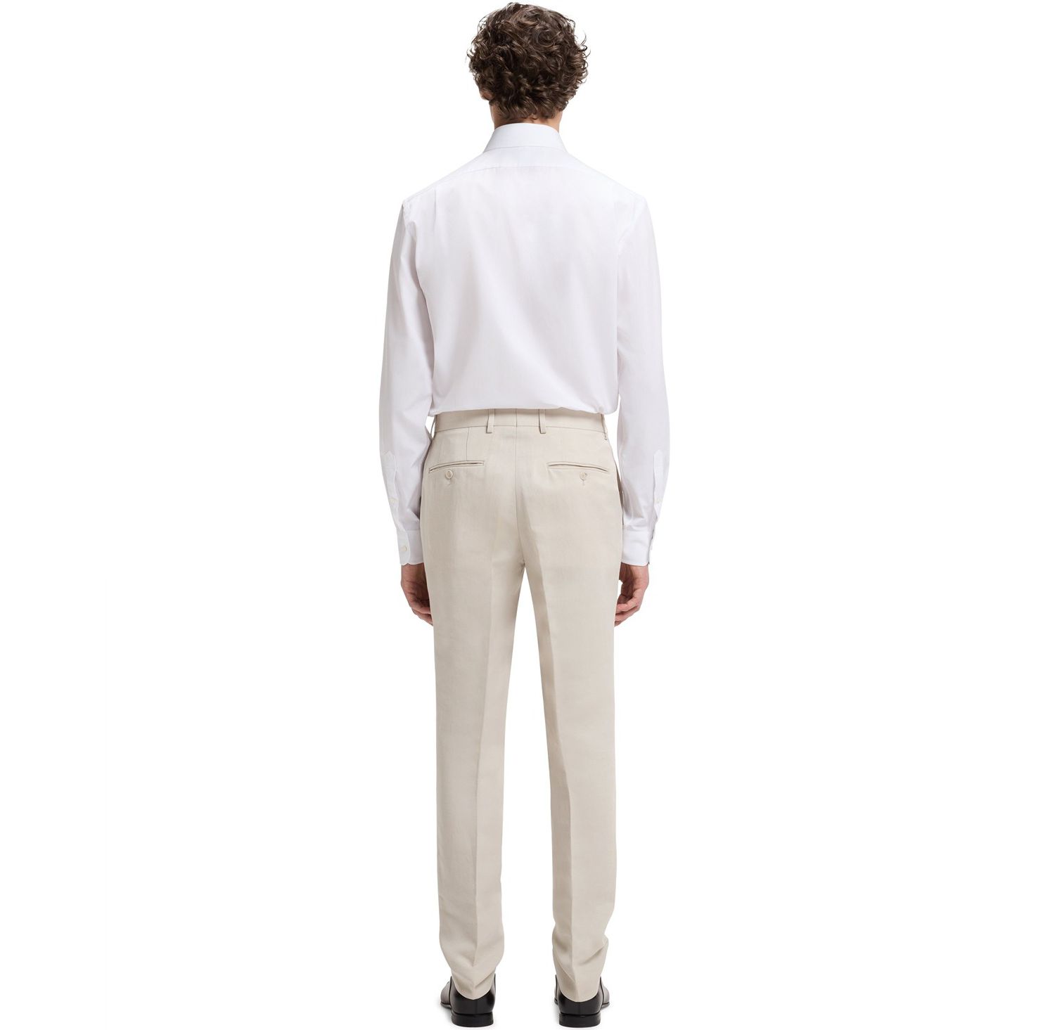 BECKHAM x BOSS Men's Micro Pattern Slim-Fit Pants