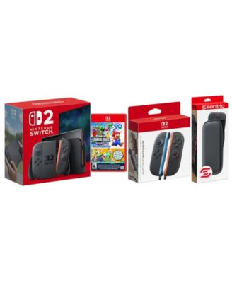 Switch 2 Console with Super Mario Bros Wonder, Extra Joy-Cons and Protective Case Bundle