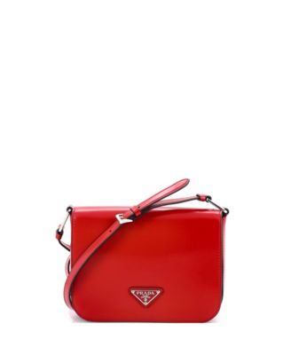 Small Full Flap Shoulder Bag Spazzolato Leather