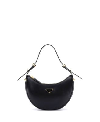 Small Arque Half Moon Hobo Leather