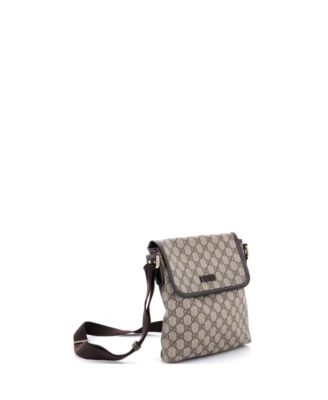 Small Flap Messenger GG Coated Canvas