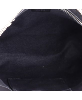 Medium Web Strap Front Zip Messenger Bag GG Coated Canvas