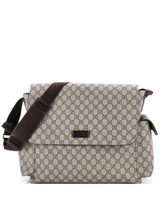 Diaper Bag GG Coated Canvas