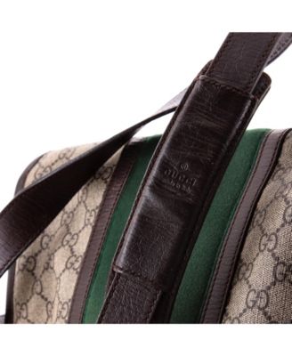 Medium Web Flap Messenger Bag GG Coated Canvas