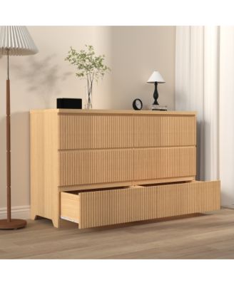 6 Drawer Minimalist Dresser Storage Cabinet for Closet Home Furniture with Spacious Drawers Easy Assembly