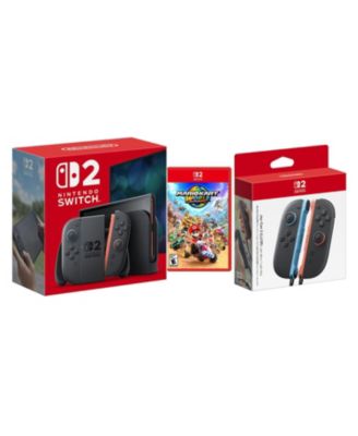 Switch 2 Console with Mario Kart World and Extra Joy-Cons Bundle