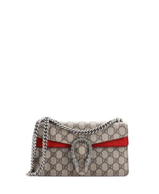 Small Dionysus Bag GG Coated Canvas with Crystal Embellished Metal