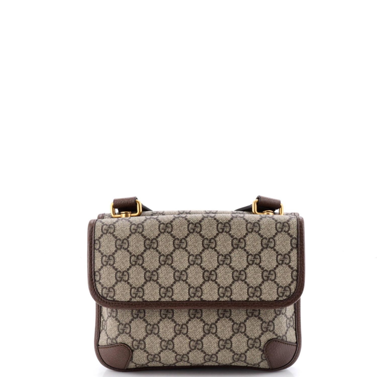 Small Neo Vintage Flap Messenger GG Coated Canvas