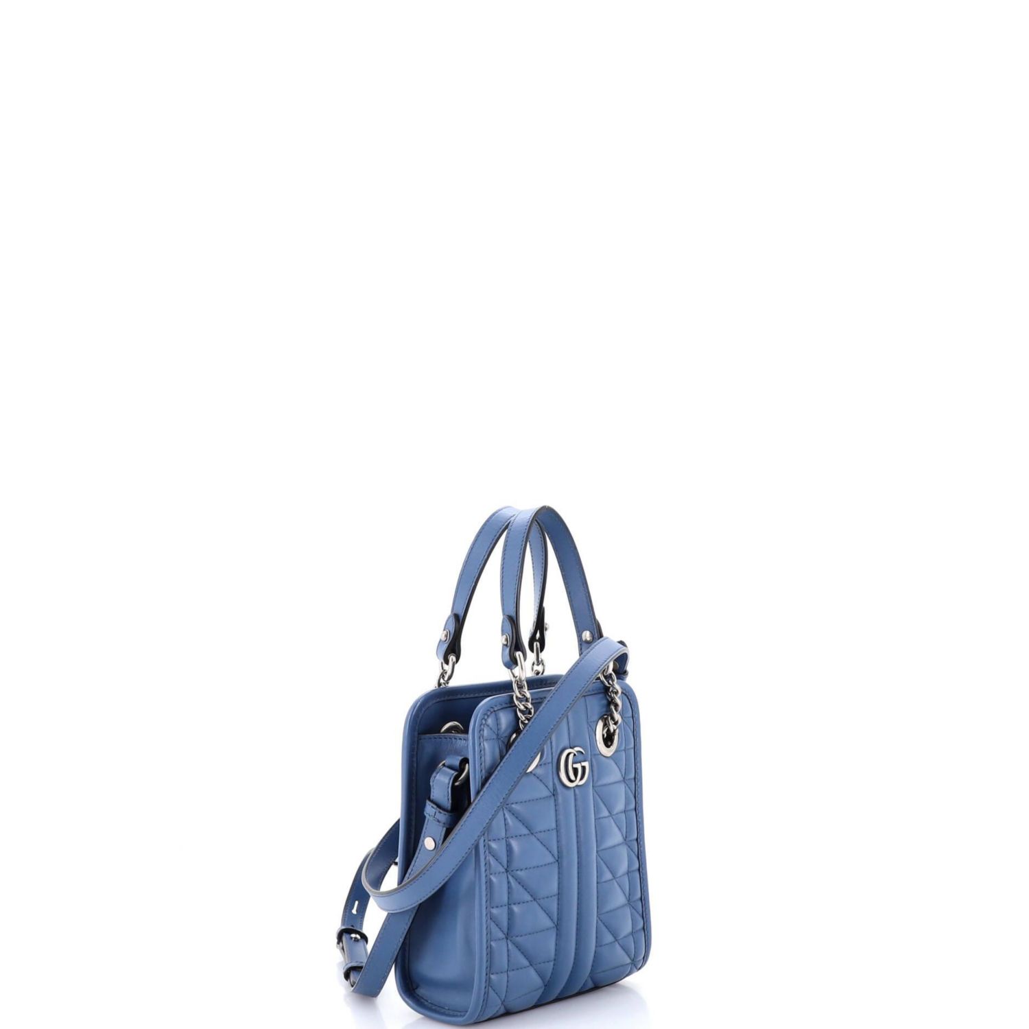 Mini GG Marmont Handle Crossbody Bag Matelasse Leather