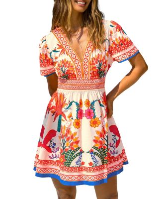 Women's So Eccentric Tropical Mini Beach Dress