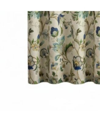 100% Polyester Brissac Colrful Jacobean Pattern Grommet Curtain Panel Lined 50"