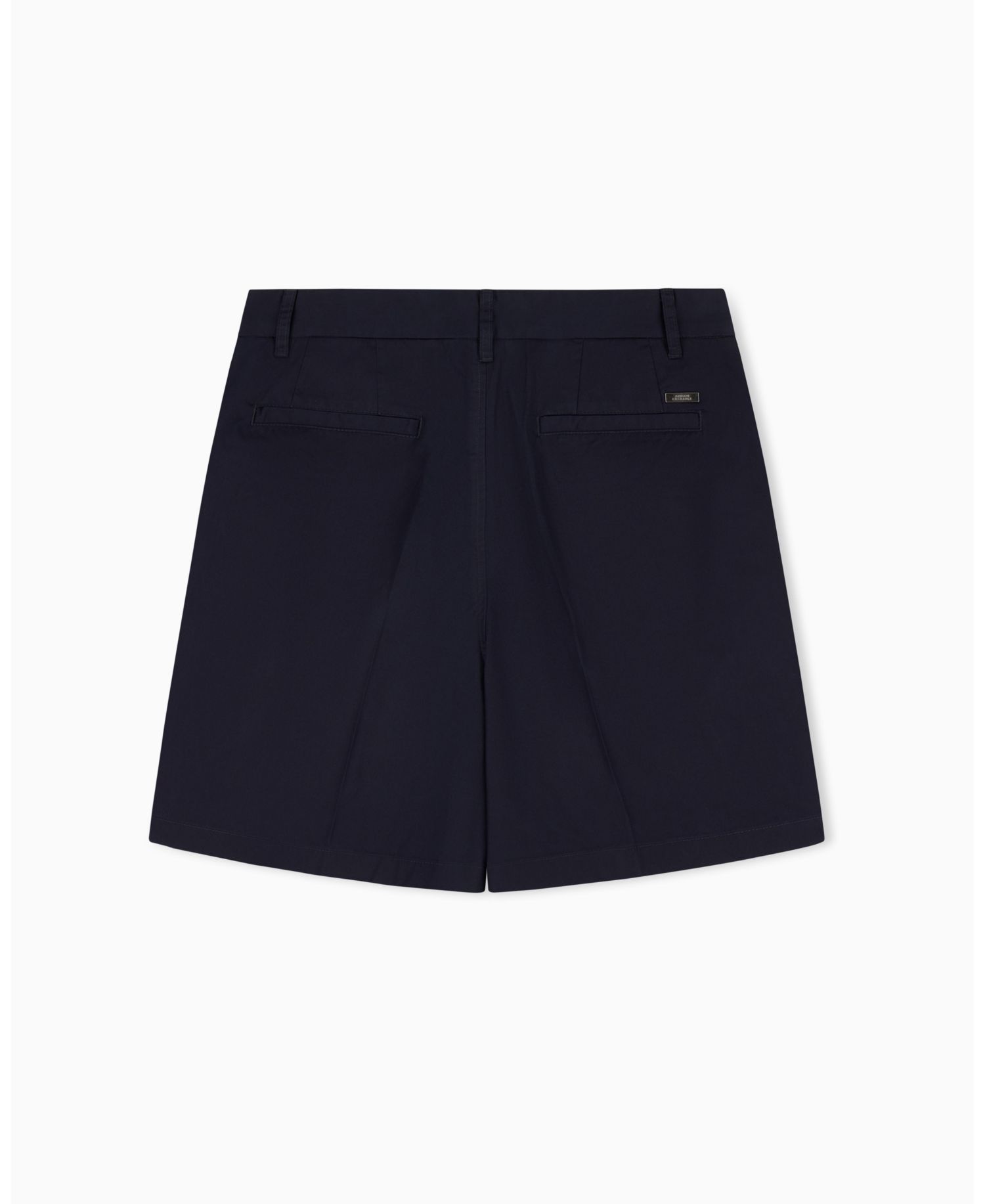 Men's Cotton Pleat Bermuda Shorts