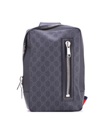 Small Soft Zip Sling Bag GG Coated Canvas