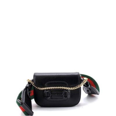 Horsebit 1955 Flap Wallet with Strap Leather