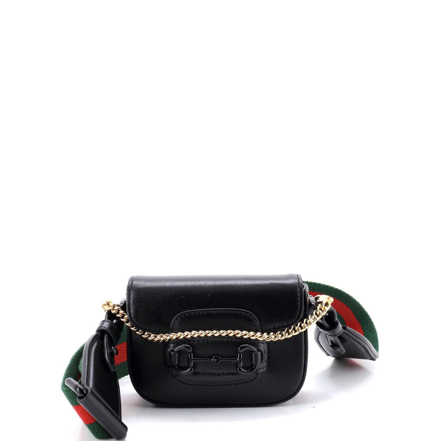 Horsebit 1955 Flap Wallet with Strap Leather