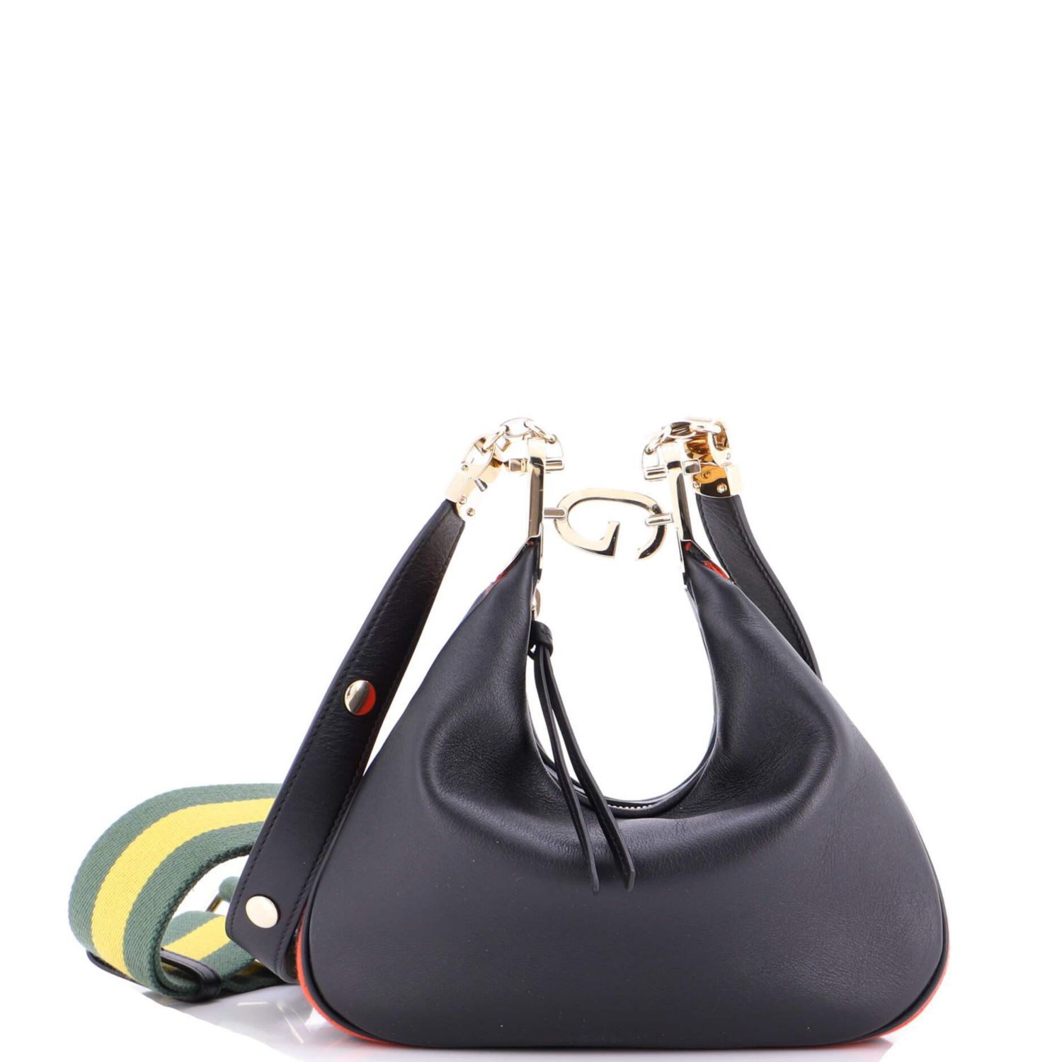 Small Attache Shoulder Bag Leather