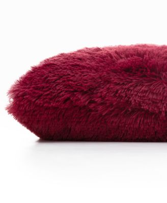 Textured Fluffy Decorative Pillow, 18" x 18"