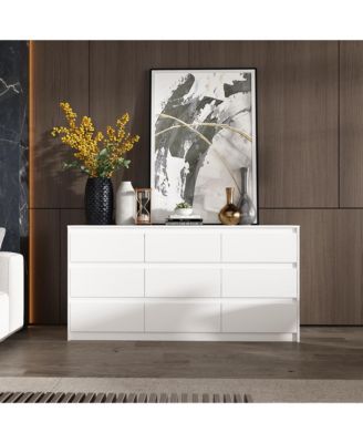 9-Drawer Paint Finish Dresser Chest of Drawers