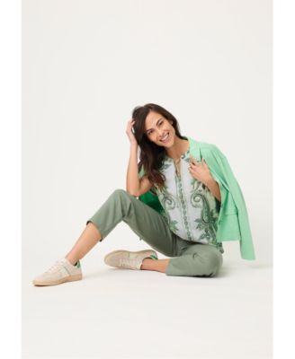 Women's Paisley Panneaux Print T-Shirt