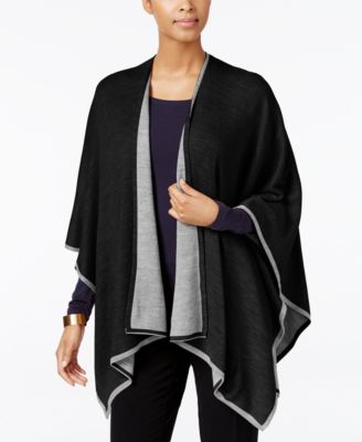 Charter Club - Tipped Knit Reversible Poncho